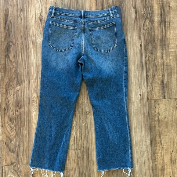 Hatch Distressed Cropped Blue Maternity Jeans - Picture 2 of 5